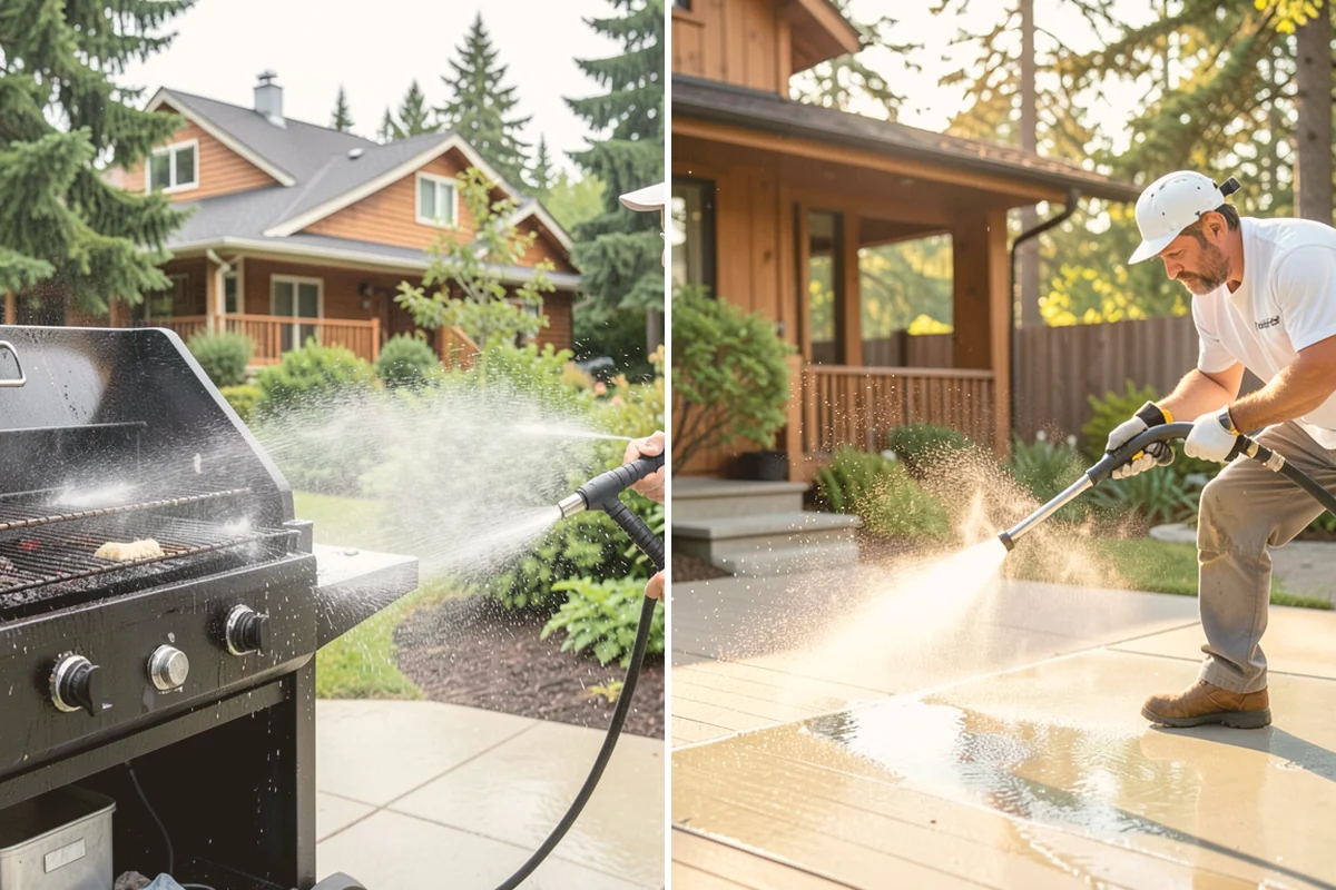 RV Washing in Mount Vernon, Skagit County, WA - Rinse loose grime and inspect seals