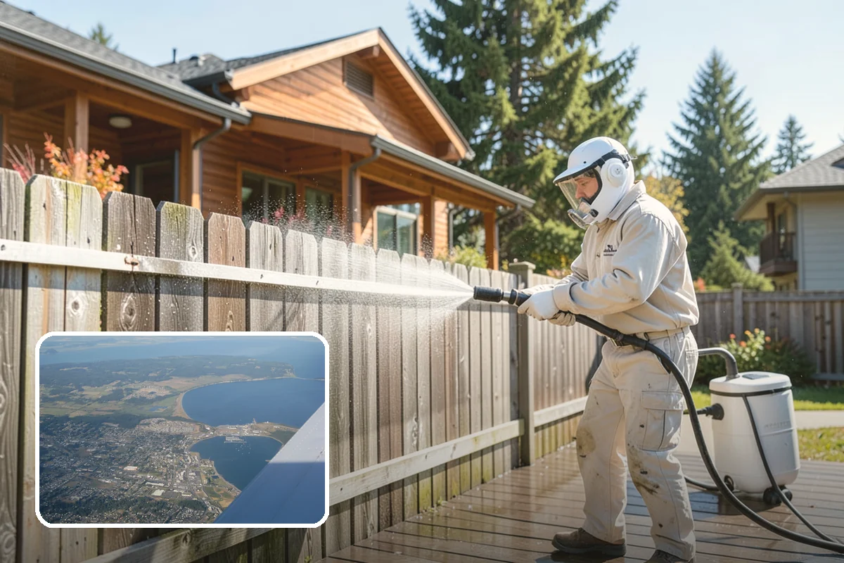 RV Washing in Oak Harbor, Island County, WA - Removes black streaks below the roofline
