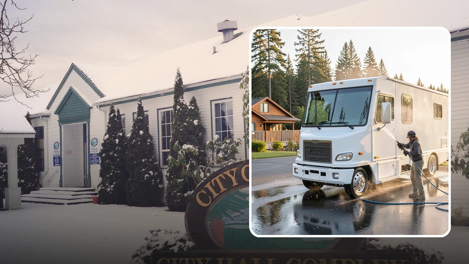 RV Washing in Pacific, King County, WA - We wash RVs and motorhomes in Washington to strip road film, black streaks, and the algae from months of storage.