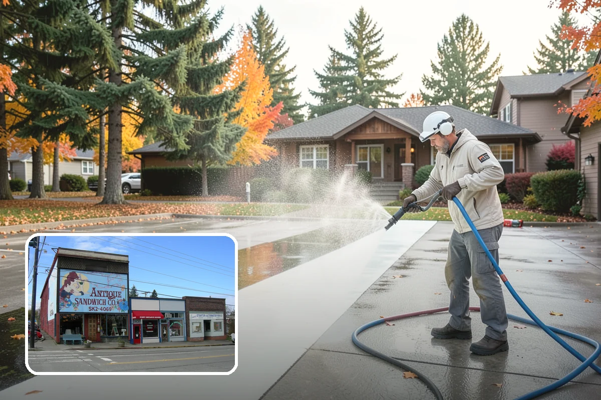 RV Washing in Ruston, Pierce County, WA - Removes black streaks below the roofline