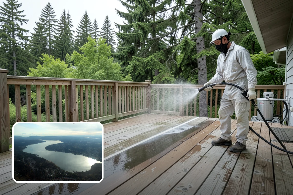 RV Washing in Sammamish, King County, WA - Removes black streaks below the roofline
