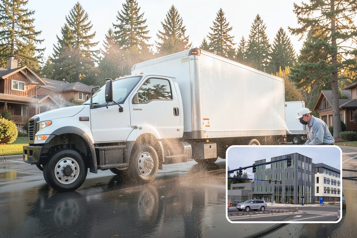 RV Washing in Shoreline, King County, WA - Removes black streaks below the roofline