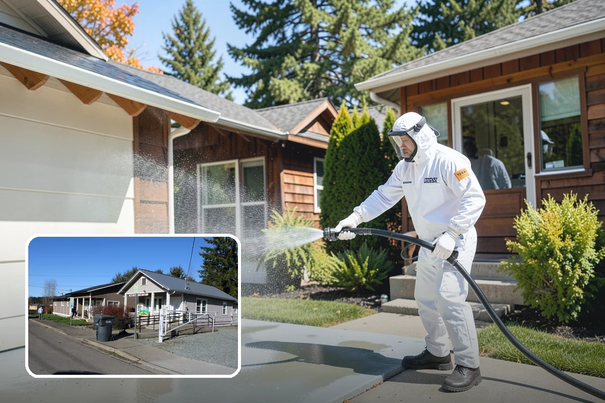 RV Washing in South Prairie, Pierce County, WA - Removes black streaks below the roofline