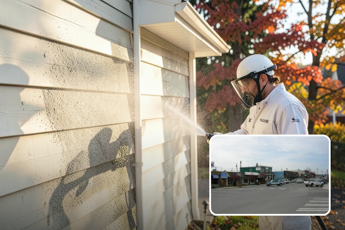 RV Washing in Stanwood, Snohomish County, WA - Removes black streaks below the roofline