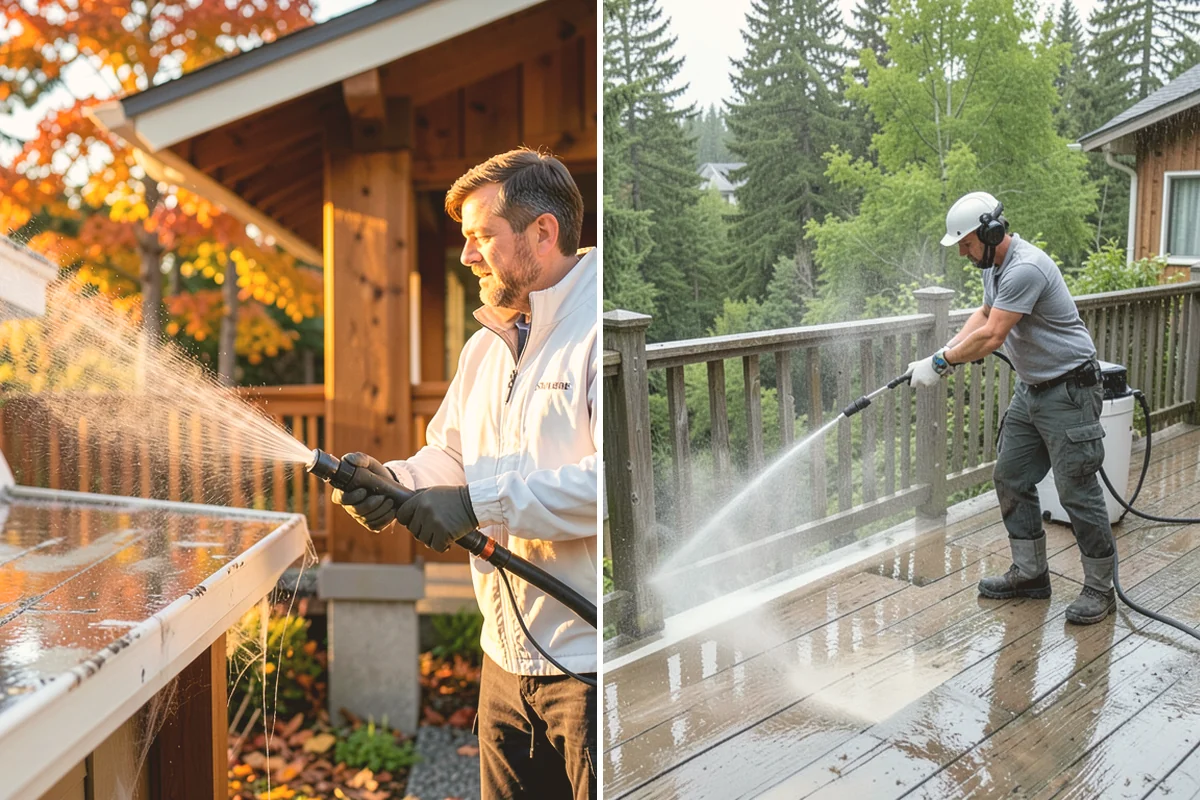 RV Washing in Stanwood, Snohomish County, WA - Rinse loose grime and inspect seals