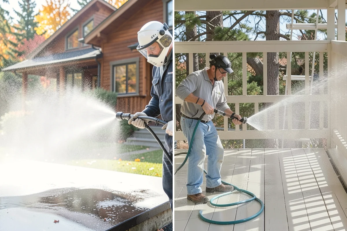 RV Washing in Steilacoom, Pierce County, WA - Rinse loose grime and inspect seals