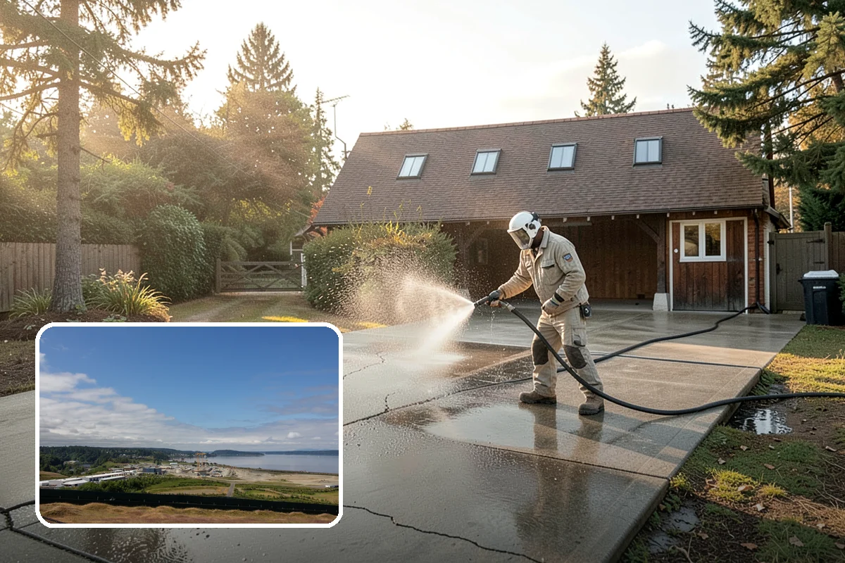 RV Washing in University Place, Pierce County, WA - Removes black streaks below the roofline