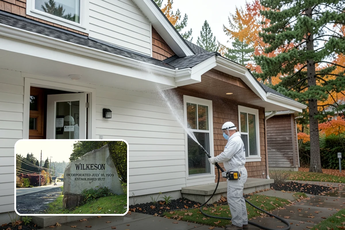 RV Washing in Wilkeson, Pierce County, WA - Removes black streaks below the roofline