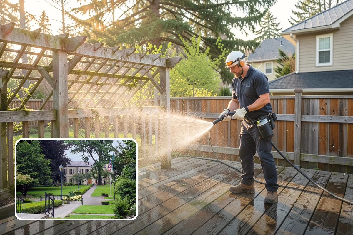 RV Washing in Woodinville, King County, WA - Removes black streaks below the roofline