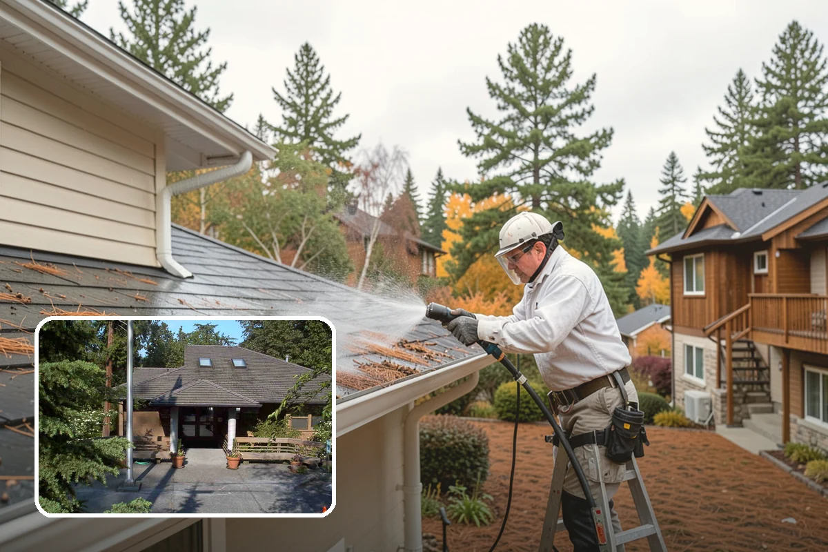 RV Washing in Yarrow Point, King County, WA - Removes black streaks below the roofline