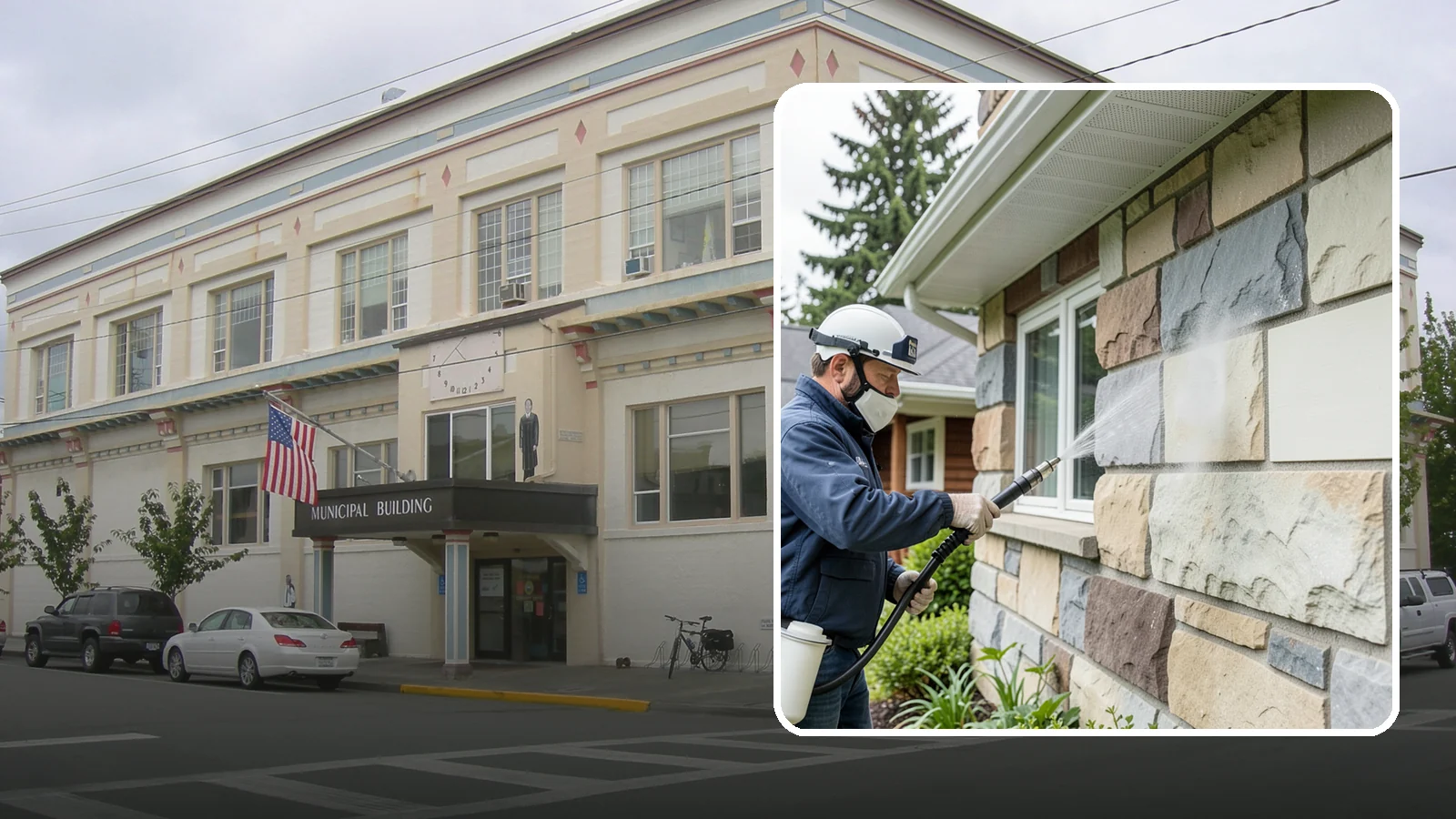 Sandstone Cleaning in Anacortes, Skagit County, WA - Clean porous, friable sandstone with low-impact methods that keep the grainy surface from crumbling.