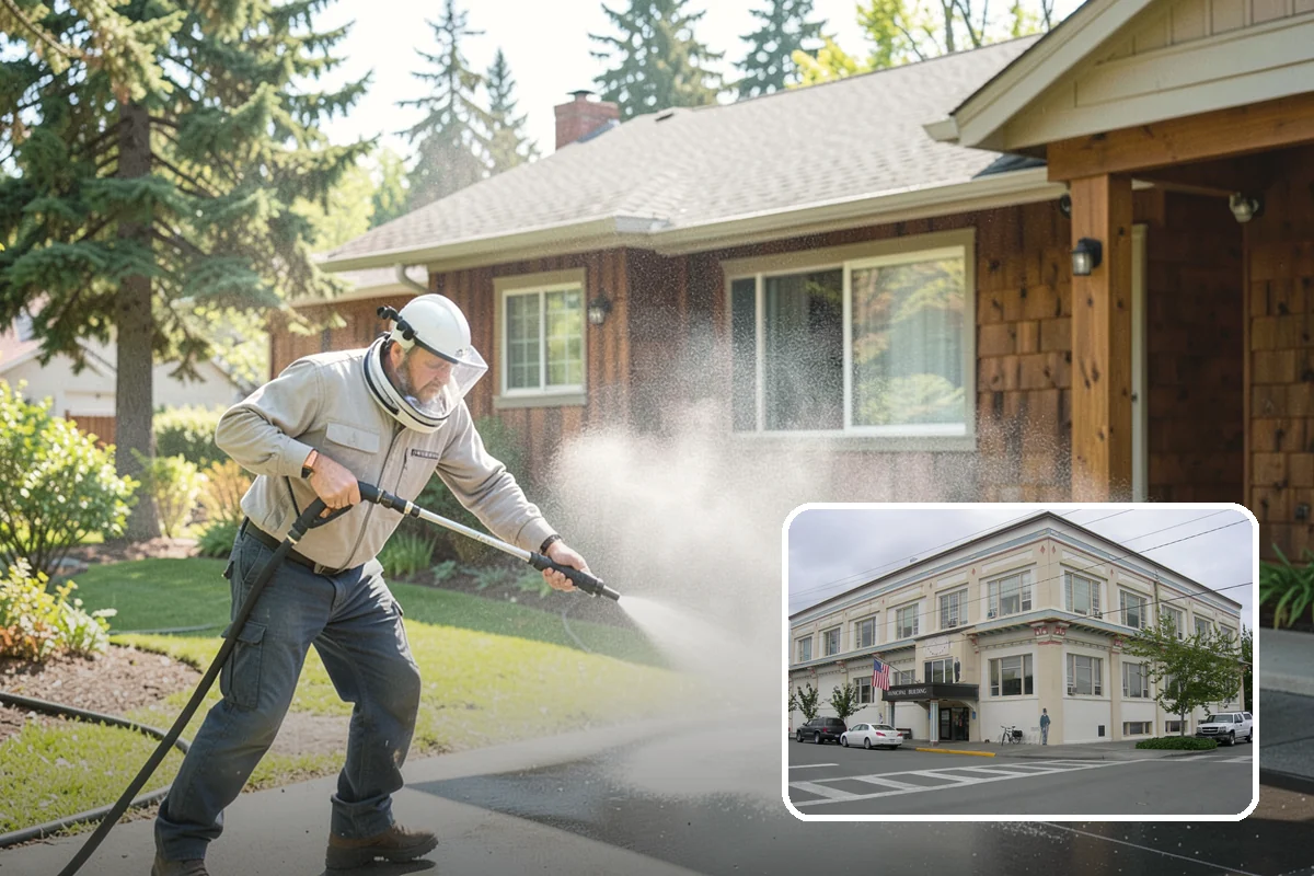 Sandstone Cleaning in Anacortes, Skagit County, WA - Prevents surface grain loss on soft sandstone