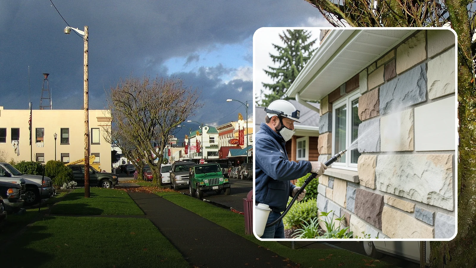 Sandstone Cleaning in Arlington, Snohomish County, WA - Clean porous, friable sandstone with low-impact methods that keep the grainy surface from crumbling.