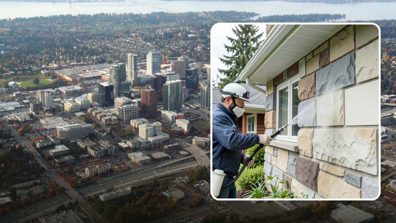 Sandstone Cleaning in Bellevue, King County, WA - Clean porous, friable sandstone with low-impact methods that keep the grainy surface from crumbling.