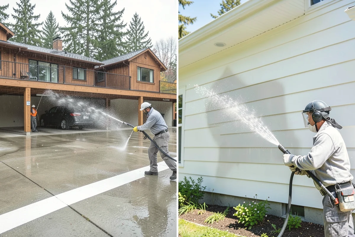 Sandstone Cleaning in Black Diamond, King County, WA - Test a discreet area for surface stability
