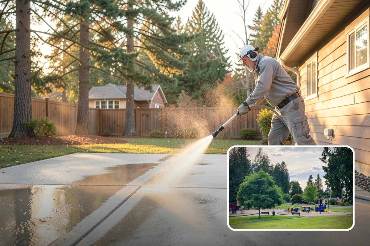 Sandstone Cleaning in Bonney Lake, Pierce County, WA - Prevents surface grain loss on soft sandstone
