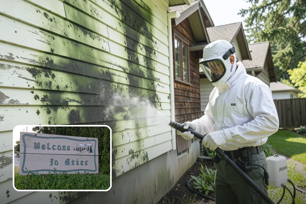 Sandstone Cleaning in Brier, Snohomish County, WA - Prevents surface grain loss on soft sandstone