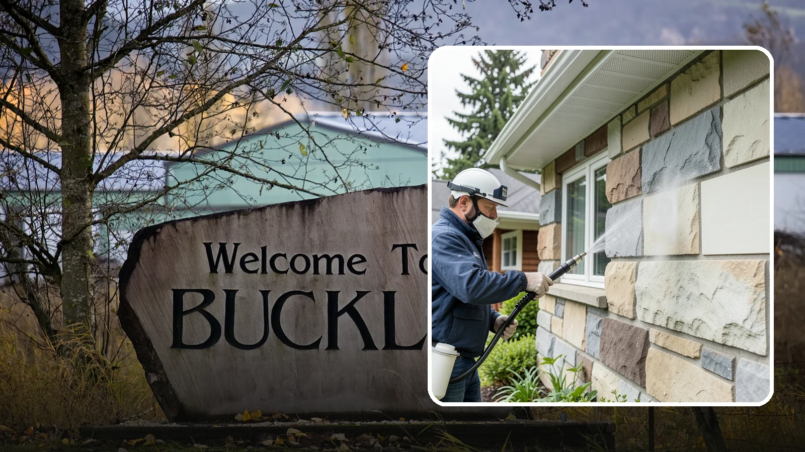Sandstone Cleaning in Buckley, Pierce County, WA - Clean porous, friable sandstone with low-impact methods that keep the grainy surface from crumbling.