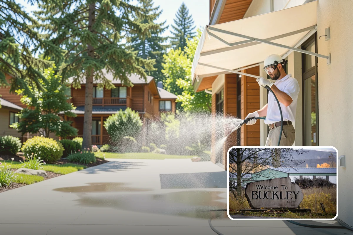 Sandstone Cleaning in Buckley, Pierce County, WA - Prevents surface grain loss on soft sandstone
