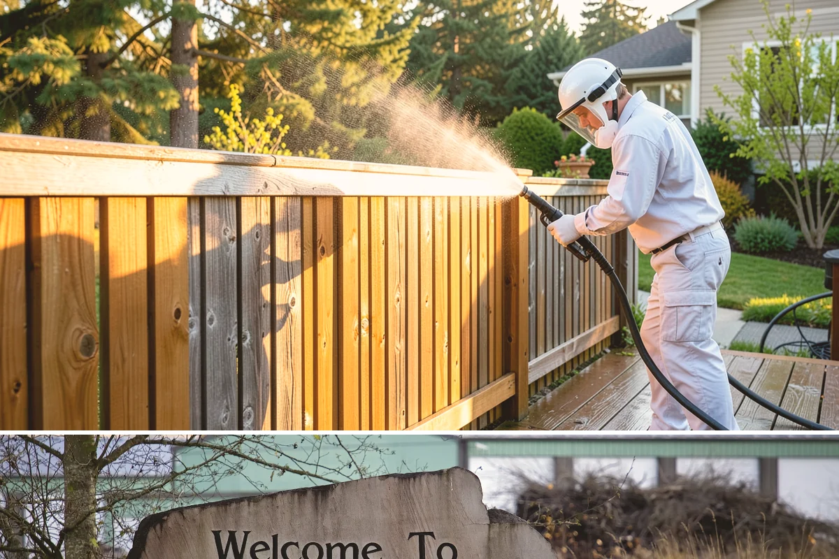 Sandstone Cleaning in Buckley, Pierce County, WA - A dry summer window is important so the porous stone can shed moisture and avoid the flaking that oversaturation causes.