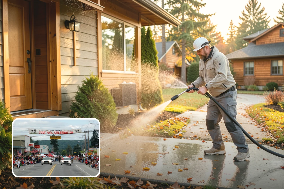 Sandstone Cleaning in Carnation, King County, WA - Prevents surface grain loss on soft sandstone