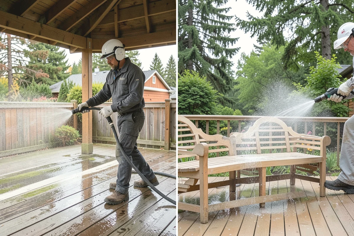 Sandstone Cleaning in Carnation, King County, WA - Test a discreet area for surface stability