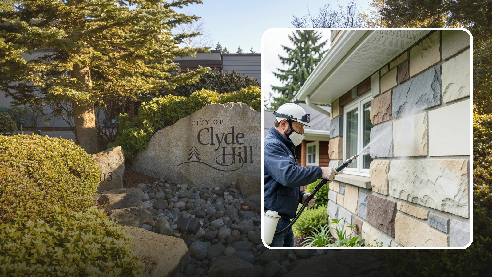 Sandstone Cleaning in Clyde Hill, King County, WA - Clean porous, friable sandstone with low-impact methods that keep the grainy surface from crumbling.