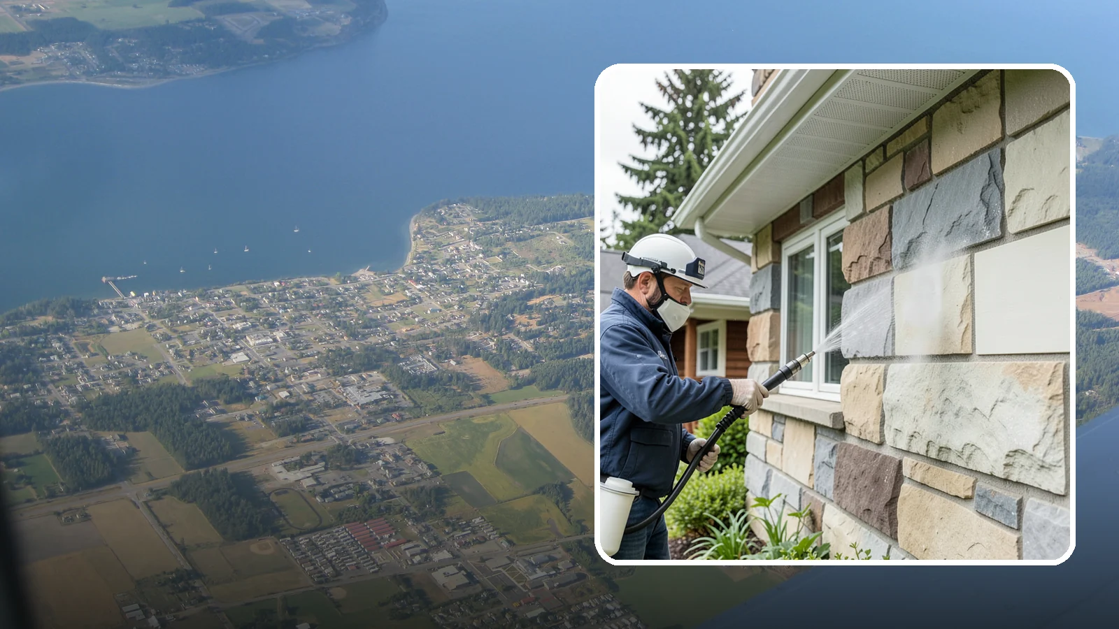 Sandstone Cleaning in Coupeville, Island County, WA - Clean porous, friable sandstone with low-impact methods that keep the grainy surface from crumbling.