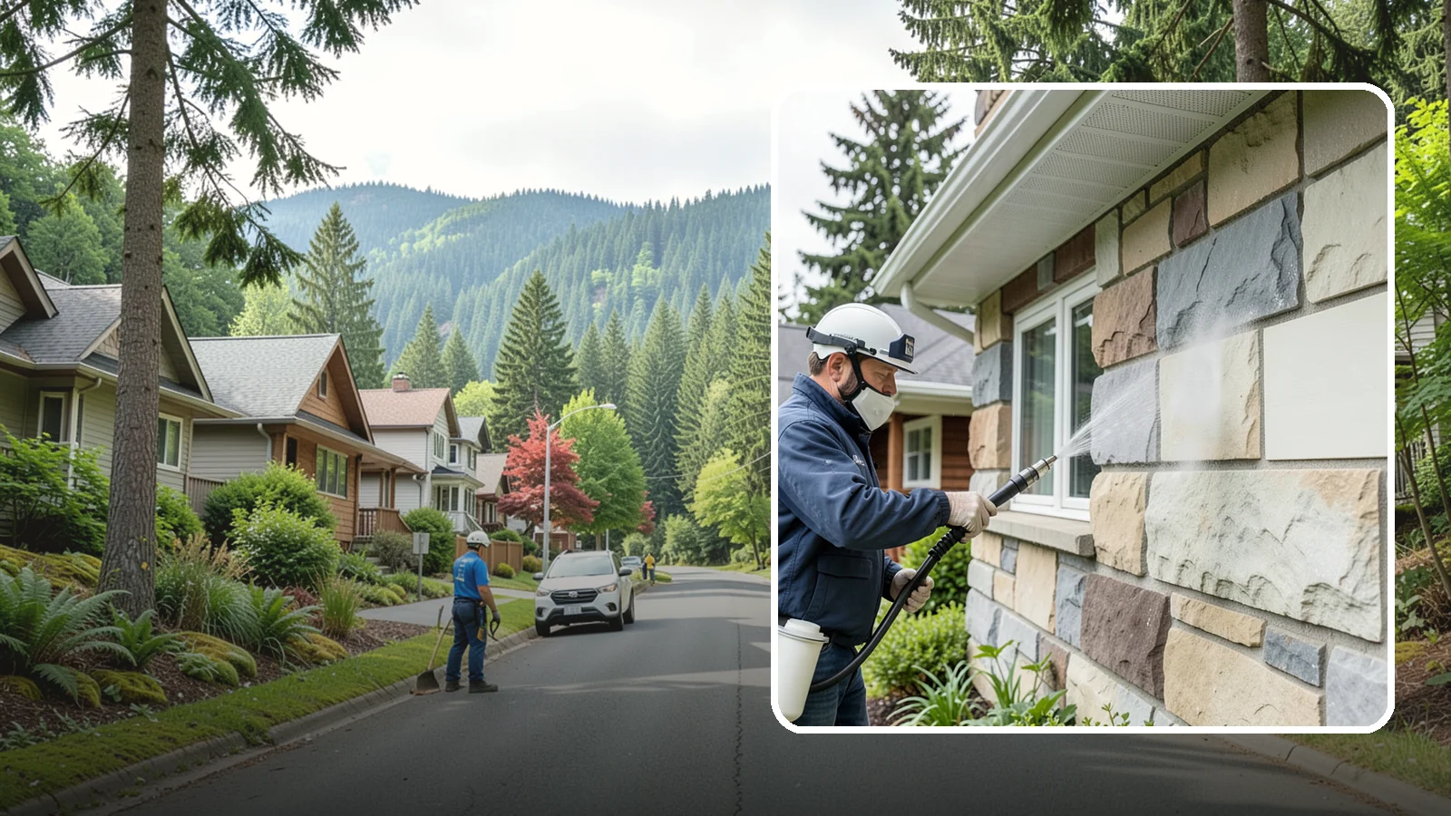 Sandstone Cleaning in Darrington, Snohomish County, WA - Clean porous, friable sandstone with low-impact methods that keep the grainy surface from crumbling.