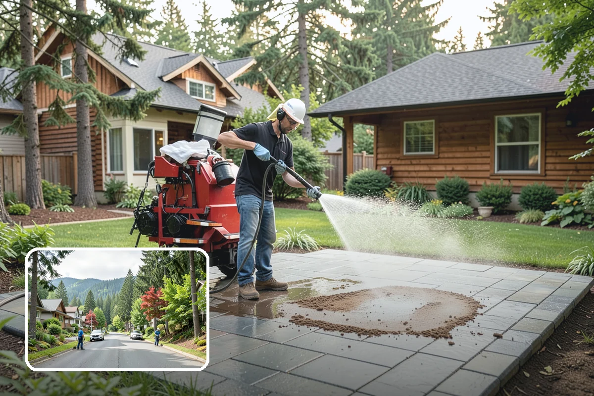 Sandstone Cleaning in Darrington, Snohomish County, WA - Prevents surface grain loss on soft sandstone