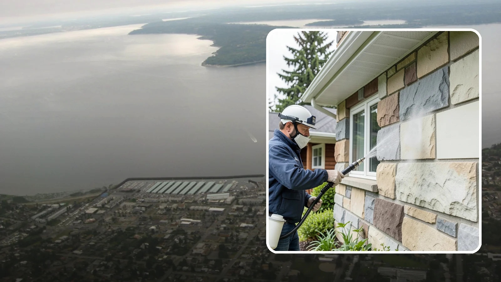 Sandstone Cleaning in Des Moines, King County, WA - Clean porous, friable sandstone with low-impact methods that keep the grainy surface from crumbling.