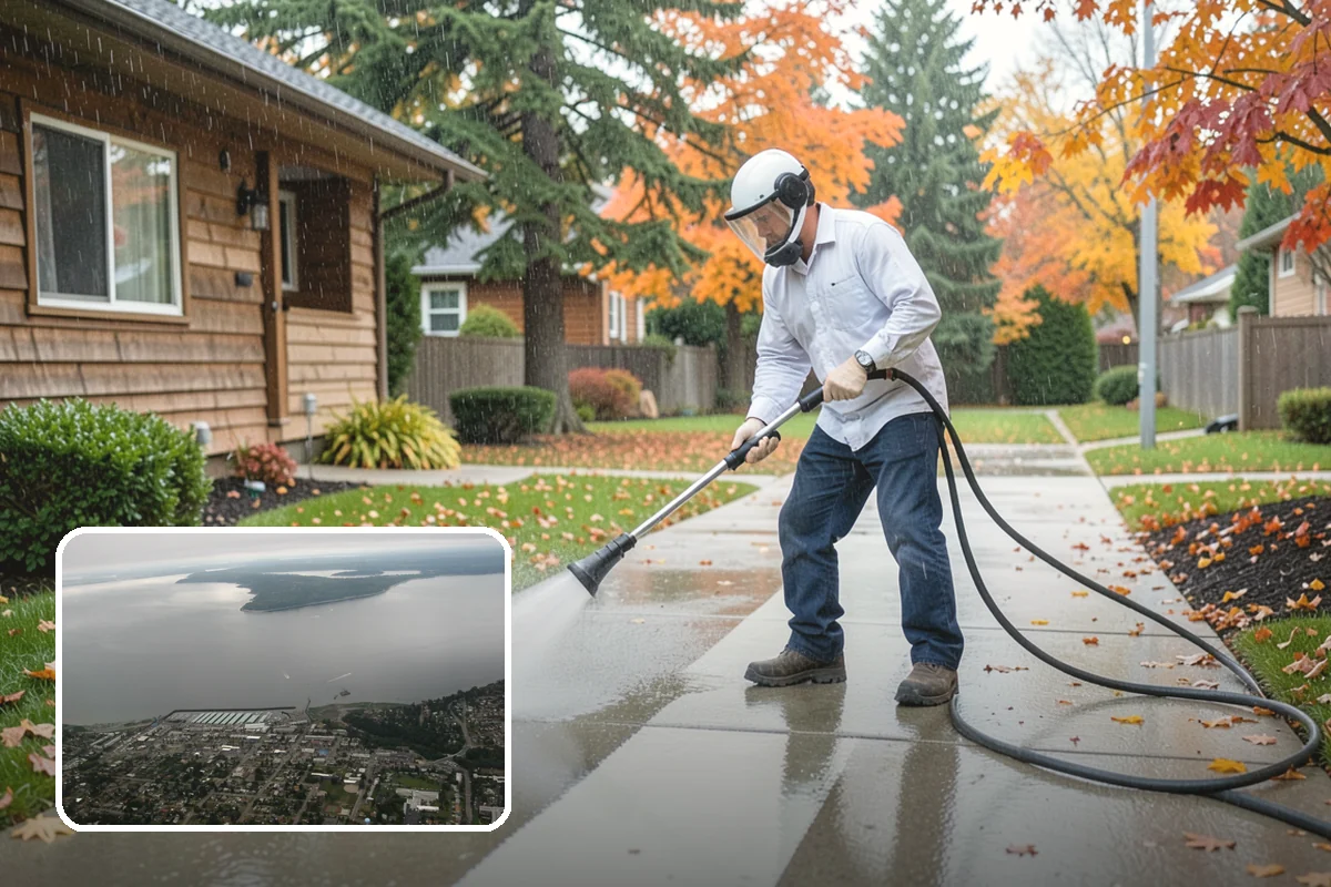 Sandstone Cleaning in Des Moines, King County, WA - Prevents surface grain loss on soft sandstone