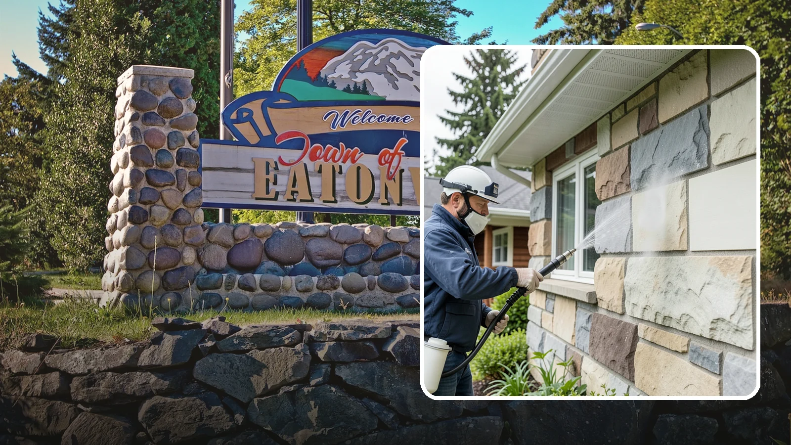 Sandstone Cleaning in Eatonville, Pierce County, WA - Clean porous, friable sandstone with low-impact methods that keep the grainy surface from crumbling.