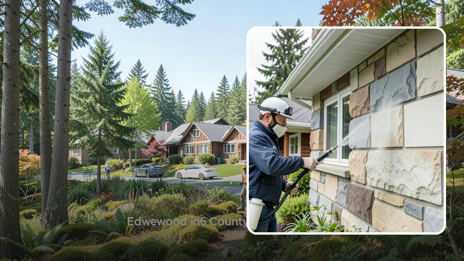Sandstone Cleaning in Edgewood, Pierce County, WA - Clean porous, friable sandstone with low-impact methods that keep the grainy surface from crumbling.