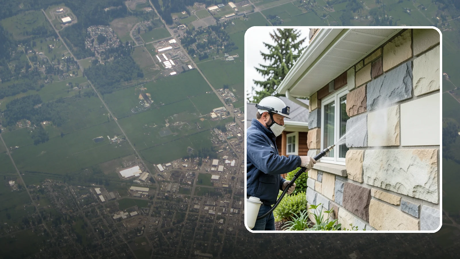 Sandstone Cleaning in Enumclaw, King County, WA - Clean porous, friable sandstone with low-impact methods that keep the grainy surface from crumbling.