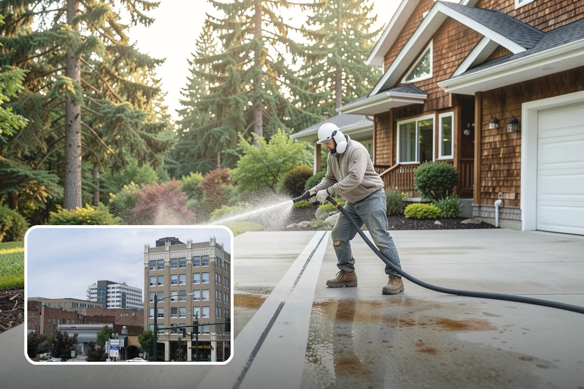 Sandstone Cleaning in Everett, Snohomish County, WA - Prevents surface grain loss on soft sandstone