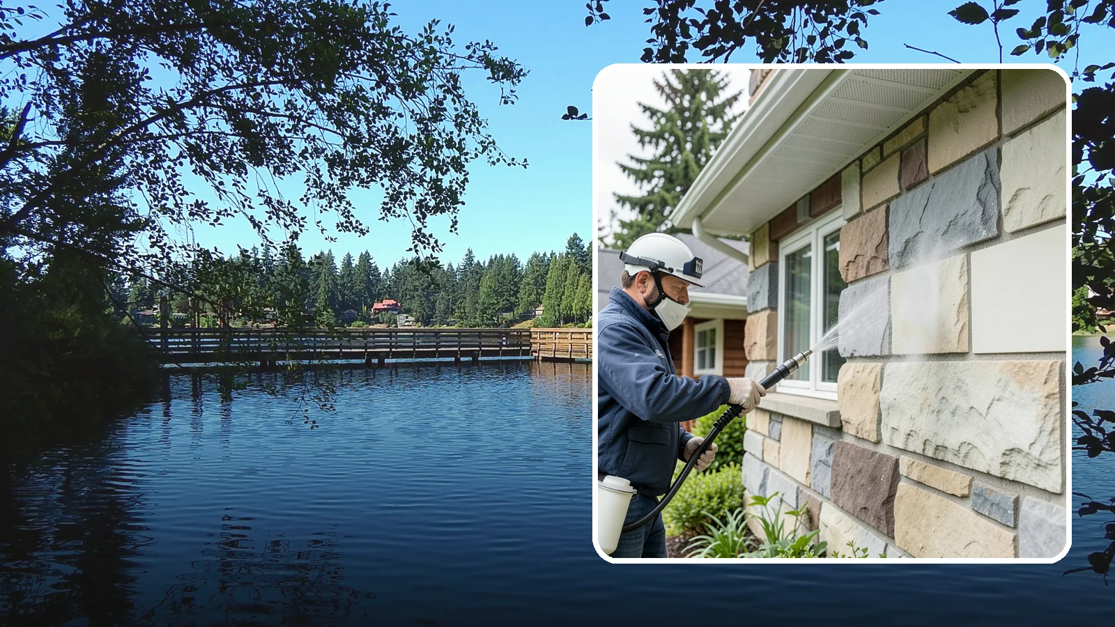 Sandstone Cleaning in Federal Way, King County, WA - Clean porous, friable sandstone with low-impact methods that keep the grainy surface from crumbling.