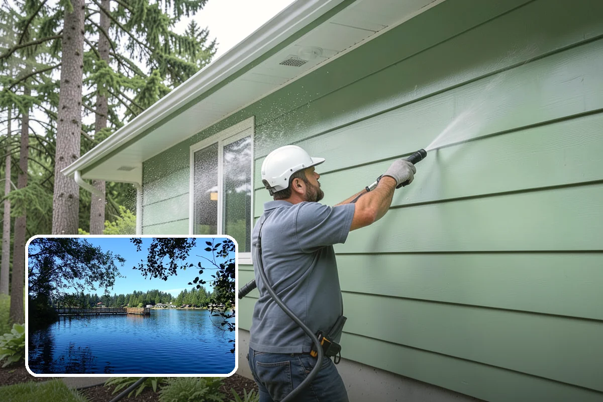Sandstone Cleaning in Federal Way, King County, WA - Prevents surface grain loss on soft sandstone