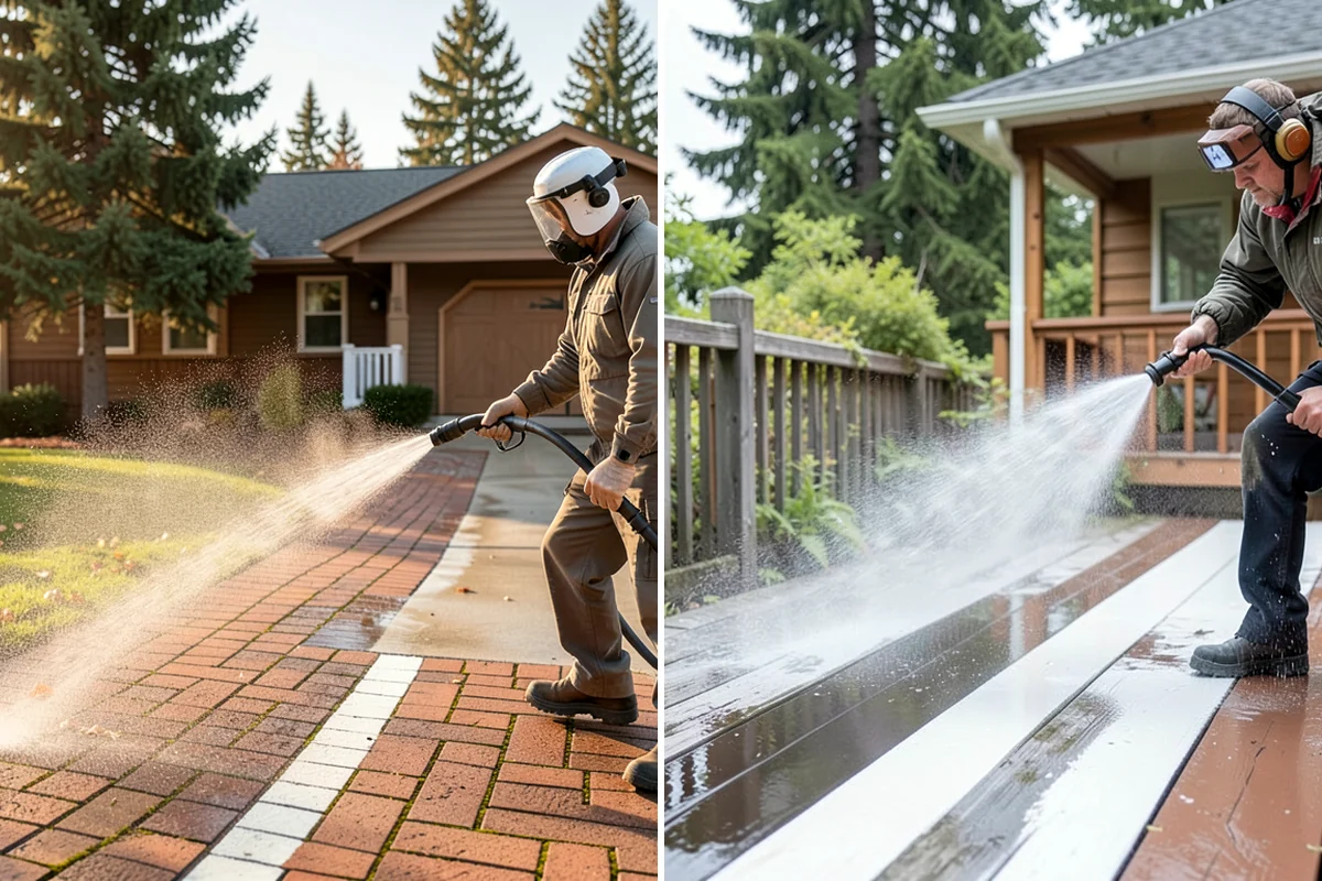 Sandstone Cleaning in Federal Way, King County, WA - Test a discreet area for surface stability