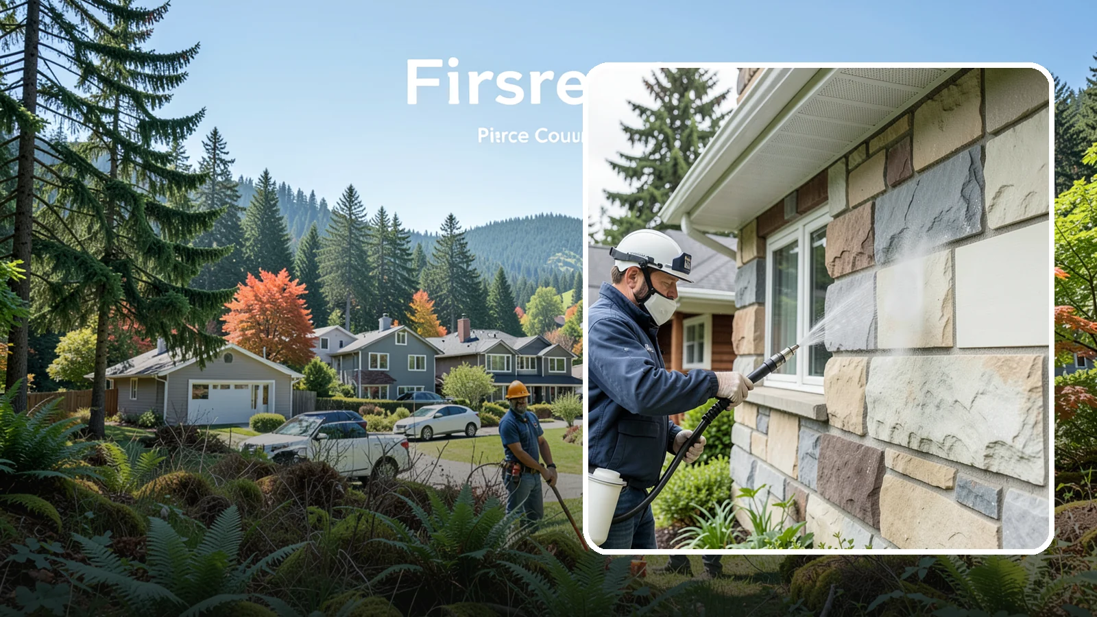 Sandstone Cleaning in Fircrest, Pierce County, WA - Clean porous, friable sandstone with low-impact methods that keep the grainy surface from crumbling.