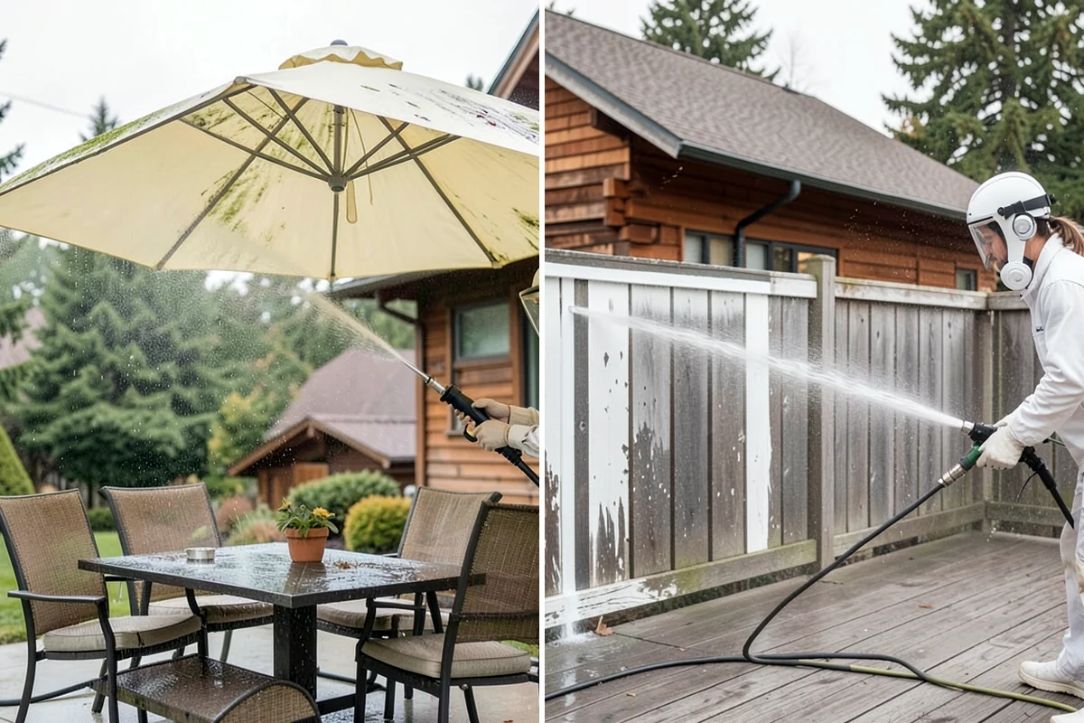 Sandstone Cleaning in Gig Harbor, Pierce County, WA - Test a discreet area for surface stability