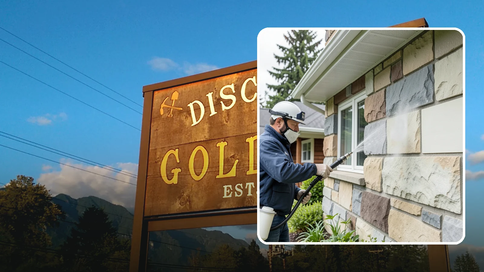 Sandstone Cleaning in Gold Bar, Snohomish County, WA - Clean porous, friable sandstone with low-impact methods that keep the grainy surface from crumbling.