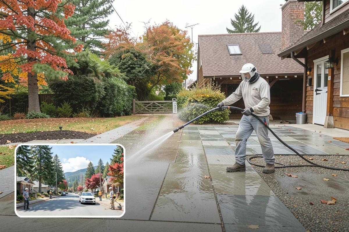 Sandstone Cleaning in Hunts Point, King County, WA - Prevents surface grain loss on soft sandstone