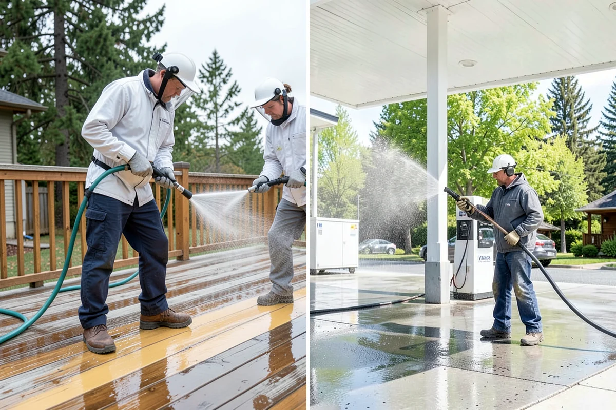 Sandstone Cleaning in Lake Forest Park, King County, WA - Test a discreet area for surface stability