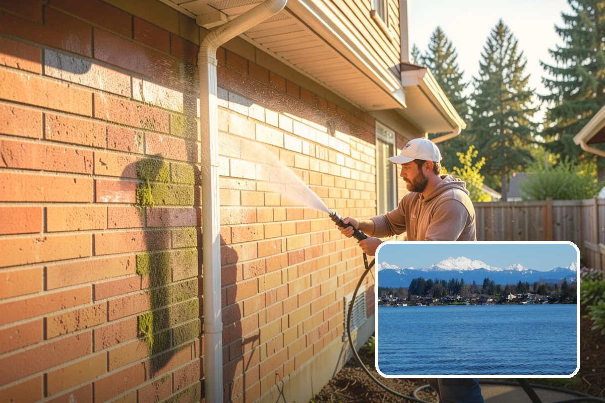 Sandstone Cleaning in Lake Stevens, Snohomish County, WA - Prevents surface grain loss on soft sandstone