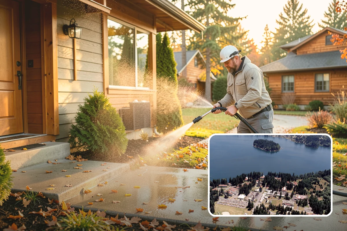 Sandstone Cleaning in Lakewood, Pierce County, WA - Prevents surface grain loss on soft sandstone