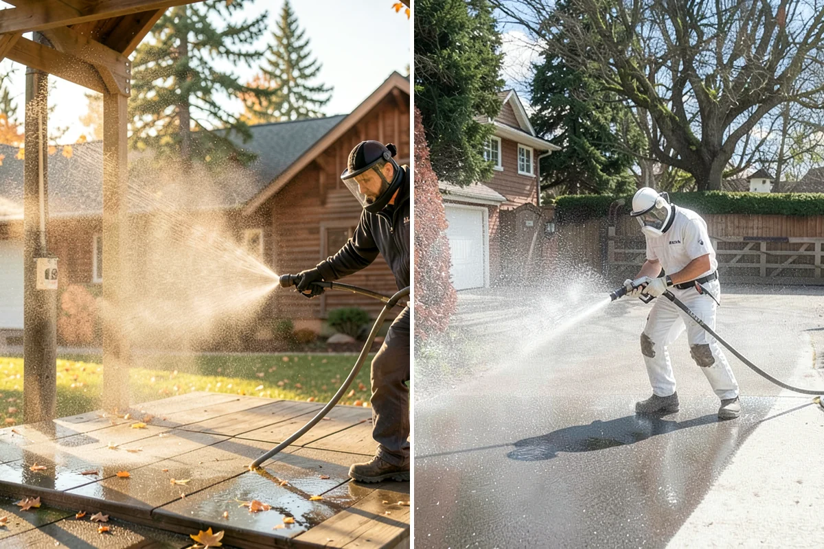 Sandstone Cleaning in Lakewood, Pierce County, WA - Test a discreet area for surface stability