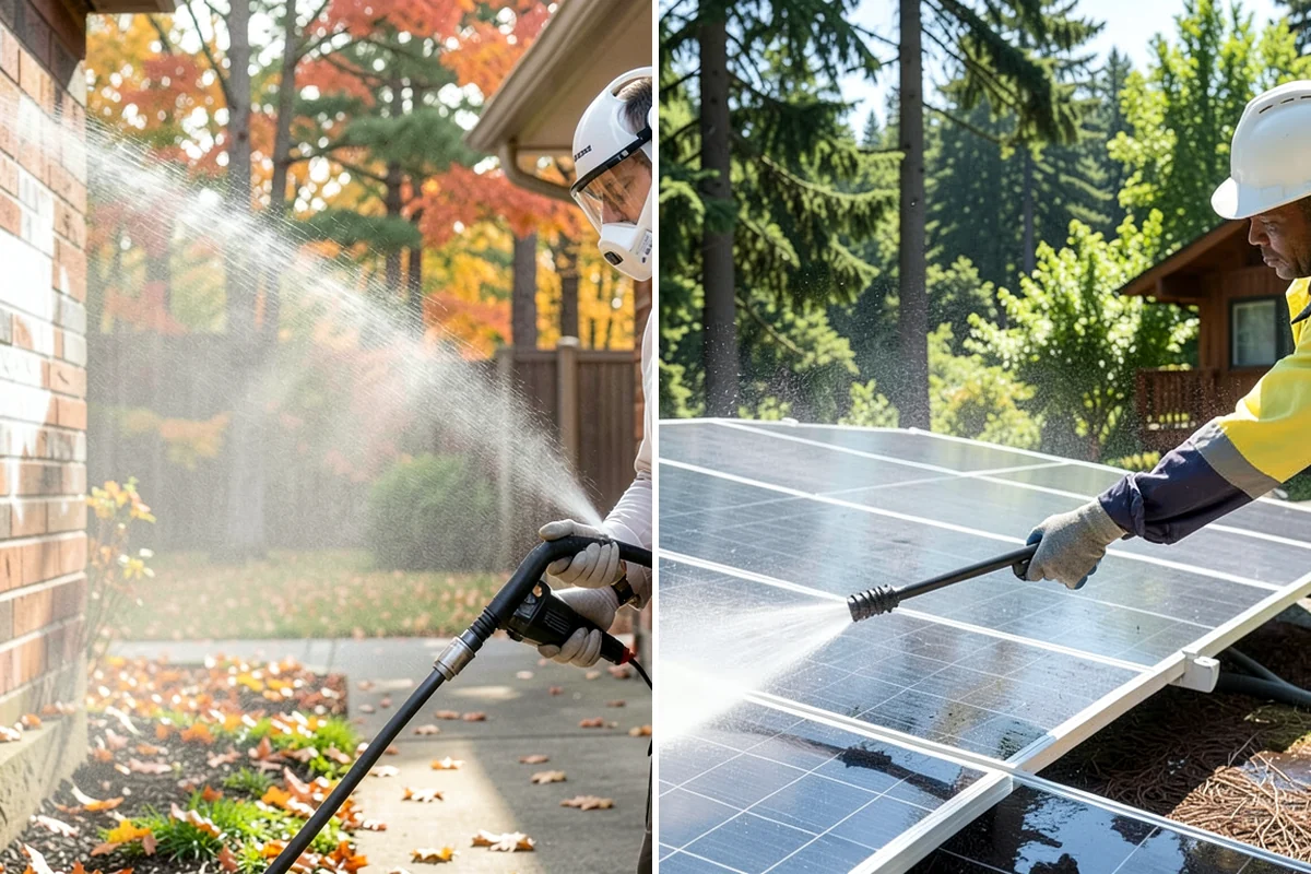 Sandstone Cleaning in Maple Valley, King County, WA - Test a discreet area for surface stability