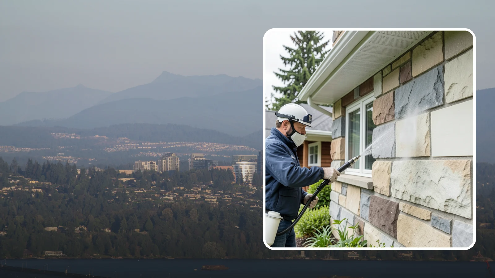 Sandstone Cleaning in Medina, King County, WA - Clean porous, friable sandstone with low-impact methods that keep the grainy surface from crumbling.