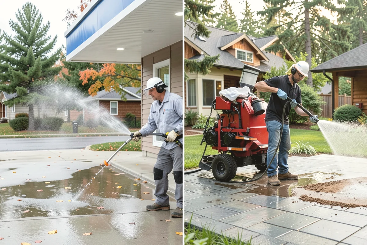 Sandstone Cleaning in Mercer Island, King County, WA - Test a discreet area for surface stability
